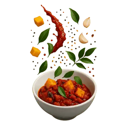 Pickle in a bowl & floating