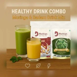Healthy Drink Combo containing DNachiys Moringa Herbal Drink Mix & Badam Drink Mix