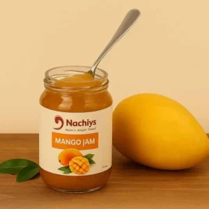 A jar of DNachiys mango jam