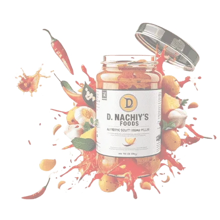 Pickle in a jar with blasting Authentic Indian Spices
